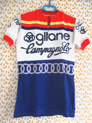 Maillot cycliste vintage - Maillot de Cyclisme rétro Puch Campagnolo Sem - Blanc/Vert - Gruppo Sp