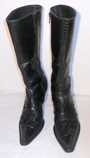 MIU MIU Cowboystiefel Echtleder Gr. EUR 36 in Schwarz