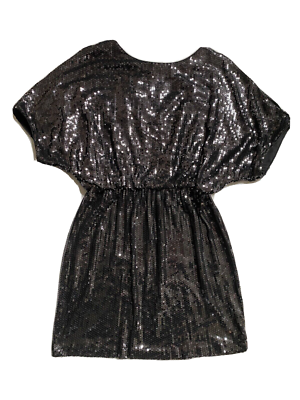 black sequin blouson dress boohoo Women's Plus Velvet Sequin Blouson Mini Dress in Black
