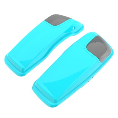 Advanblack Frosted Teal 5x7 Saddlebag Speaker Lids Audio Cover Fits 2014+ Harley
