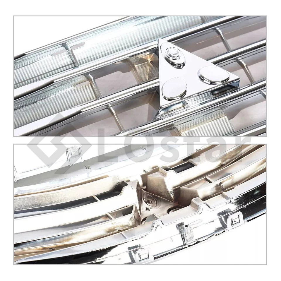 Front Upper Grille Plastic Fits 2017 2018 2019 2020 Mitsubishi Mirage Sedan G4 - Image 4 of 4