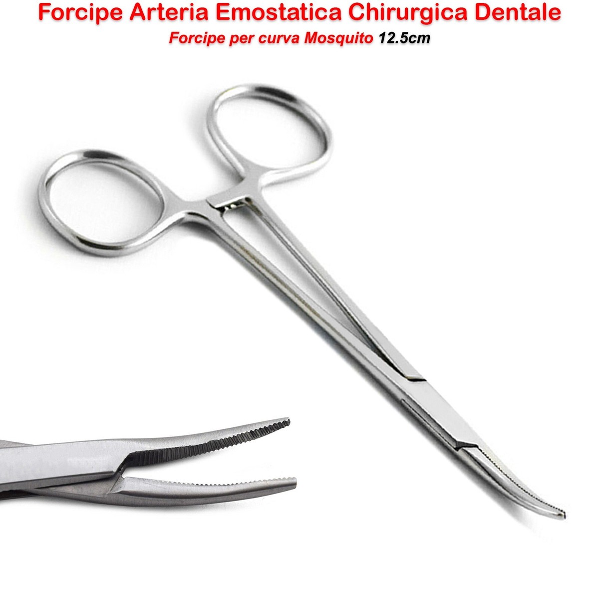 PINZA EMOSTATICA RETTA - Anelli Verdi - 16 Cm - Foto 7