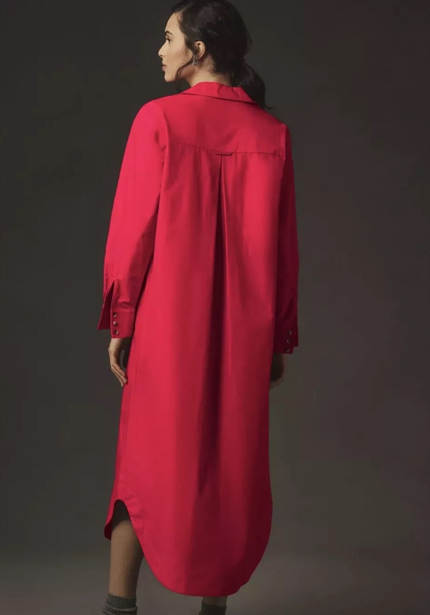 the soren long-sleeve shirt dress by maeve Maeve