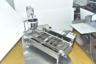 Kolice Commercial Double Row Donuts Machine,Frying Doughnut Maker-With 3 Molds