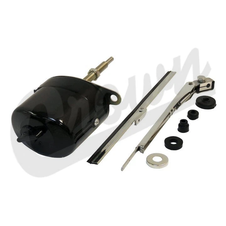Kit de motor limpiaparabrisas Crown 12V 12 voltios 1 velocidad para Jeep CJ-5 / CJ-6 1955-1958 Foto 3 de 4