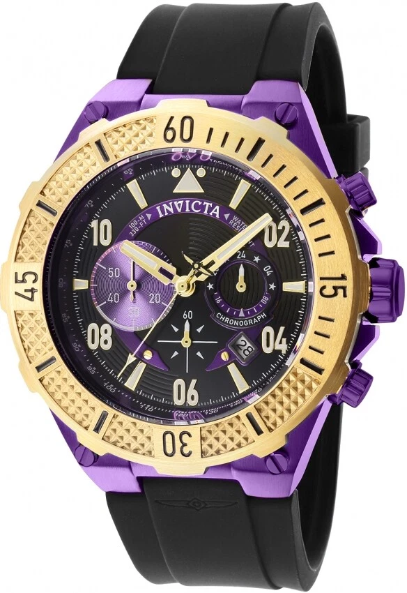 Black and purple mens watch hot sale