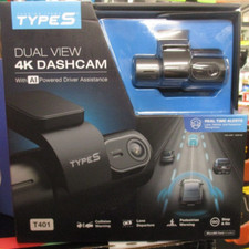 TYPE S T401 4K Dual View Dashcam with AI-Powered Driver Assistance NOB