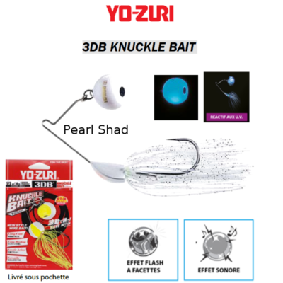 Spinnerbait Yo-Zuri 3DB Knuckle Bait 7g Golden Shiner - Spinnerbaits