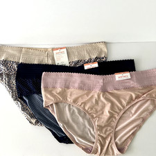 NEW Warner's 3 Pairs Hipster No Muffin Top Panties 3XL/10 Multi-Color 5609J NWT