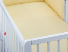 2 pc cot bed bedding set nursery baby 100% cotton covers GREY PINK YELLOW BLUE