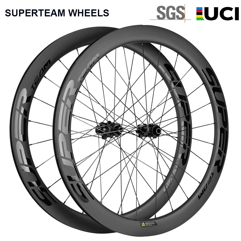 50mm Disc Brake Carbon Wheelset Road Bike Superteam Carbon W