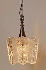 70er Years Lamp Seventies Design Ceiling Sörensen Silver Plated