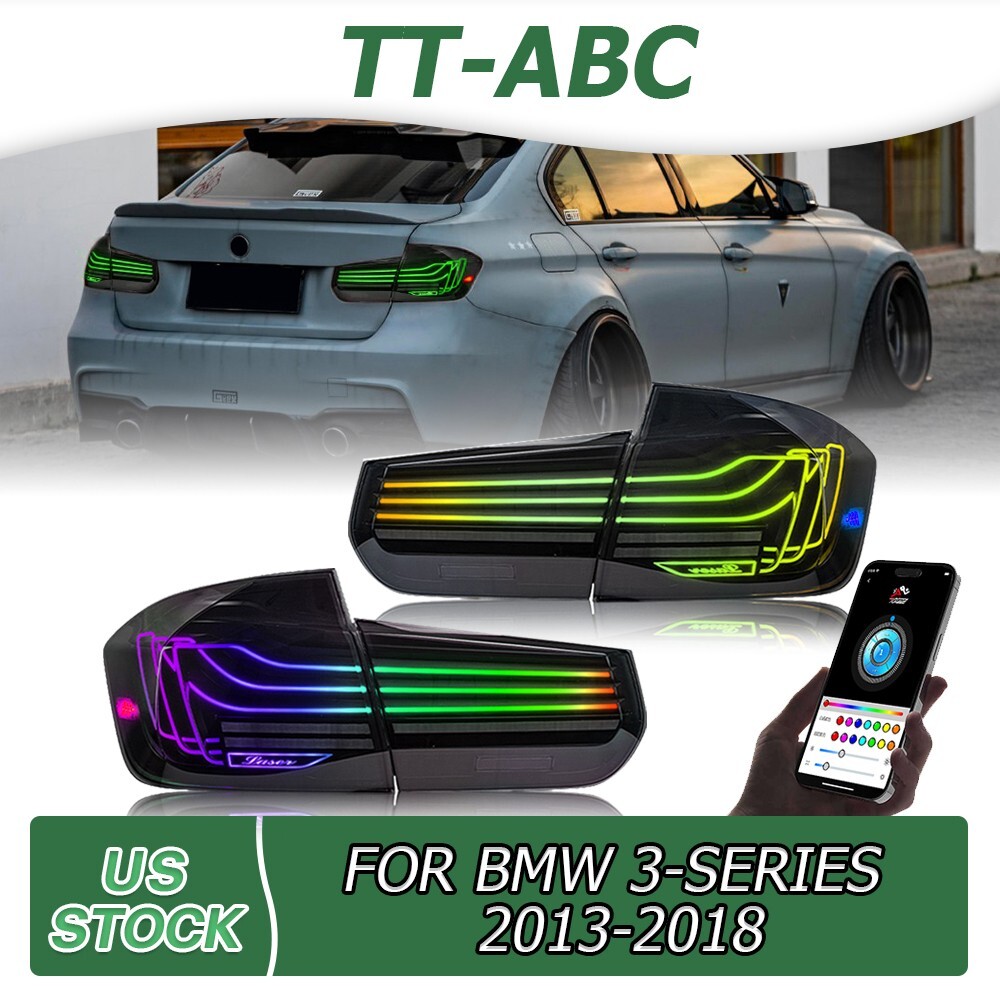 RGB Color LED Tail Lights For BMW 3 Series F30 F80 318i 320i 328i