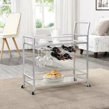 FirsTime & Co. Silver Delilah Bar Cart