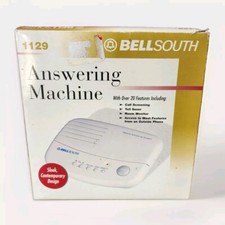 New Vintage White 1990's Bellsouth 1129 Answering Machine 20 Features, Open Box