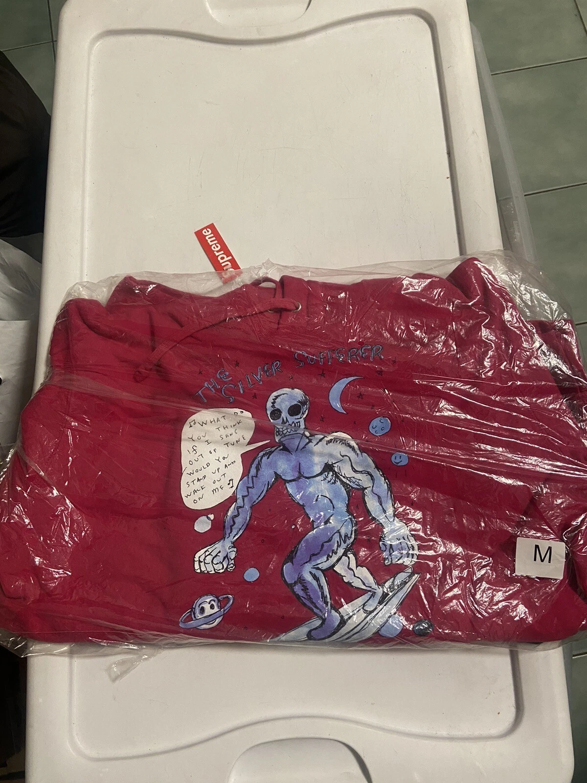 Sweat à capuche Supreme Daniel Johnston SS20 FLAMBANT NEUF taille moyenne fuchsia