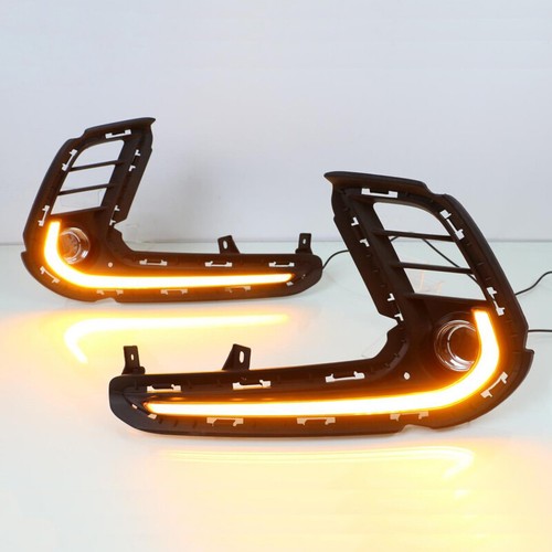 LED DRL Turn Indicator Signal Daytime Running Fog lights Fit For Hyundai Elantra - Picture 3 of 10