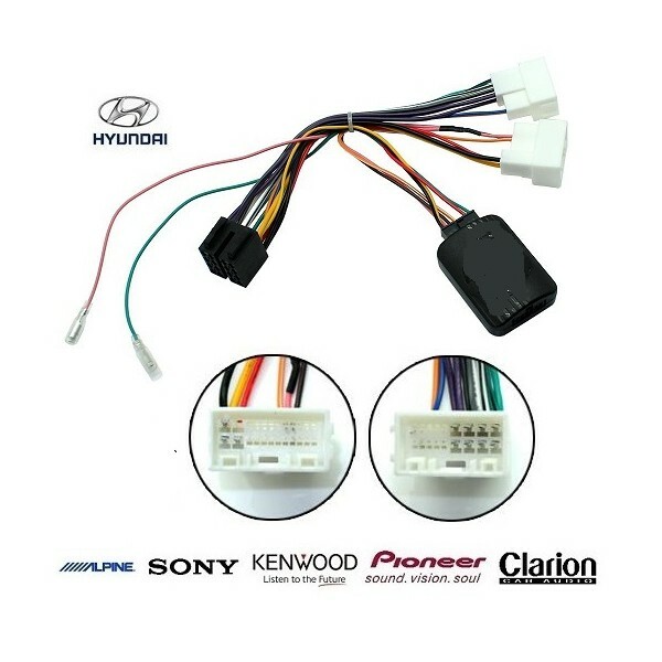 Commande au volant Hyundai Tucson 2010 faisceau adaptateur autoradio Clarion complet