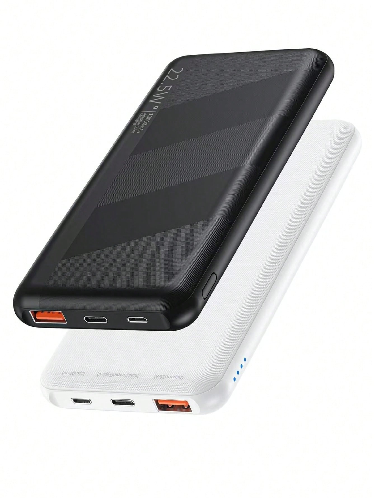 10000mAh 2-Pack Portable Charger with 20W Fast Charging USB C Power Bank