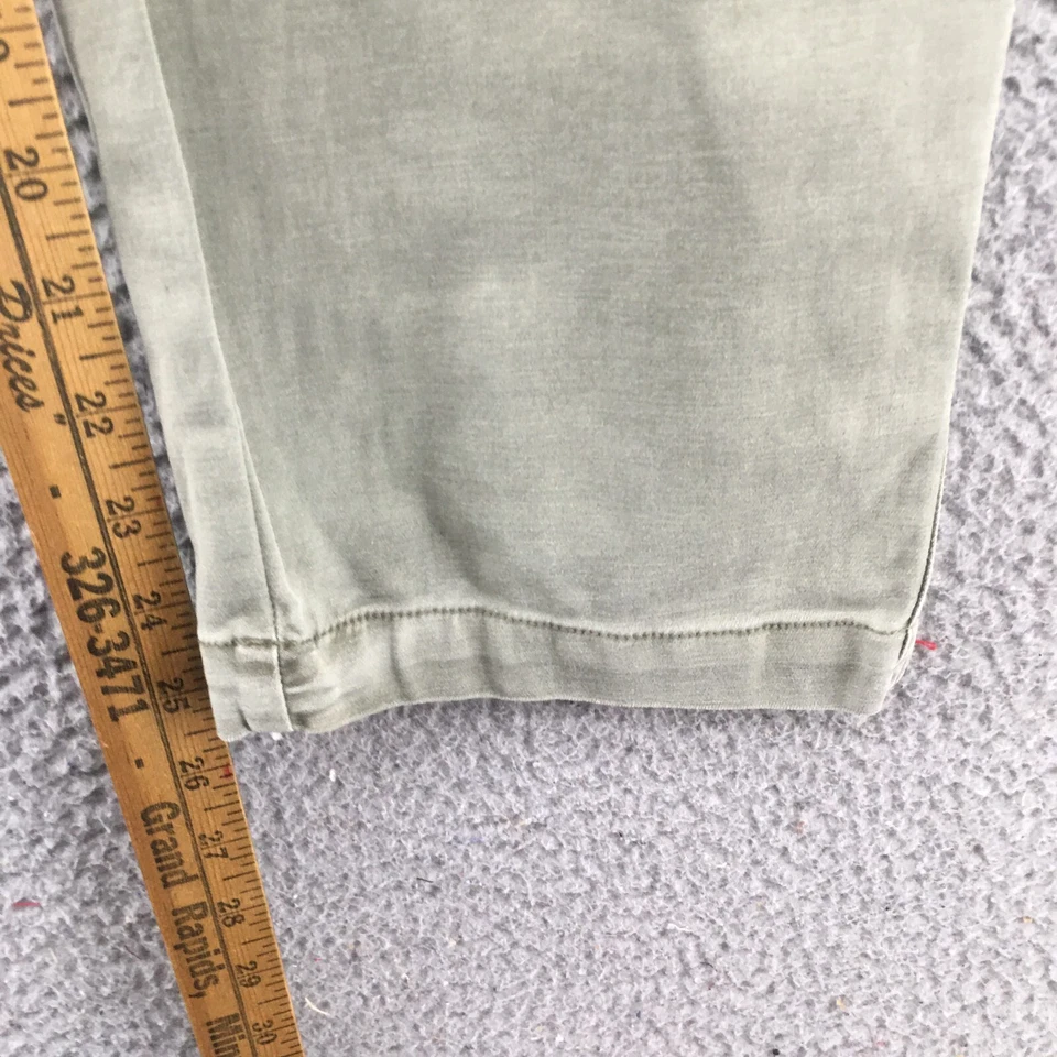 Pantalones cargo JCrew para mujer 29 (actual 32X25.5) verde tiro alto pierna cónica cremallera mosca Foto 3 de 4
