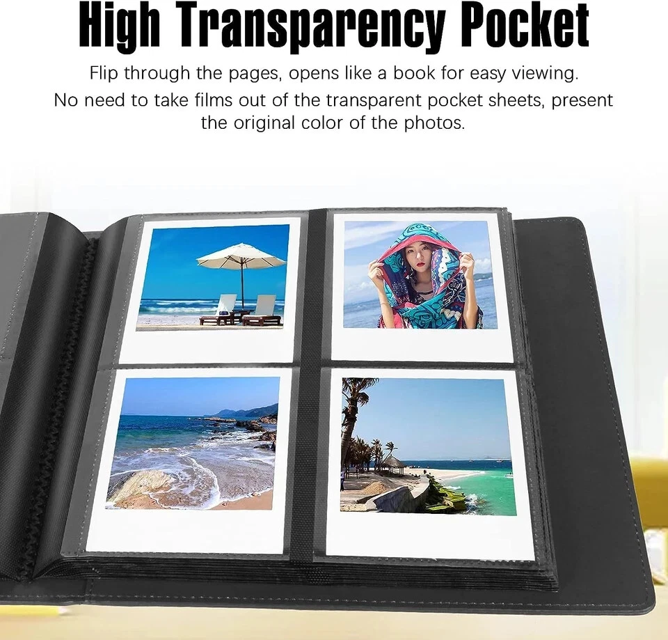 Álbum de fotos 192 bolsillos para cámara Fujifilm Instax Wide 300 Polaroid 600 tipo I Foto 3 de 4