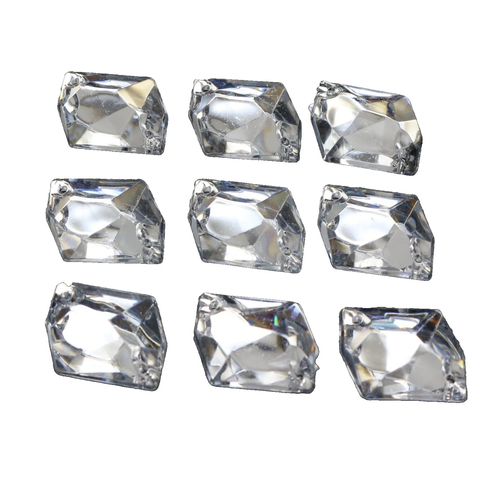 Acrylic Triangle Cardmaking & Scrapbooking Buttons