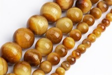 Orange Brown Tiger Eye Beads Grade AA Round Gemstone Loose Beads 4/6/8/10MM