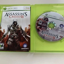 Assassin's Creed II 2 (Microsoft Xbox 360, 2009) GAME COMPLETE  ~ Manual ~  