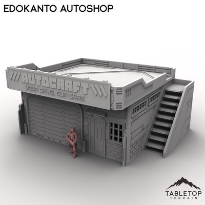 EdoKanto AutoShop - Cyberpunk Tabletop Terrain