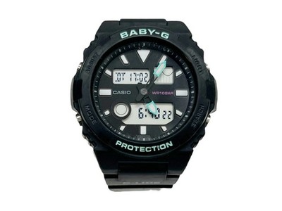 Casio Baby-G G-Lide Digital Watch Black BAX-100-1AJF Used