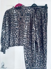 Ladies Zara Animal Print Lounge/ Jog Suit Size S