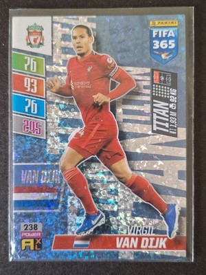 Virgil van Dijk #238 Titan Liverpool Panini Karte Adrenalyn Foot Fifa 365 2022