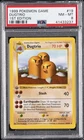 1999 POKEMON BASE SET 1ST EDITION #19 DUGTRIO PSA 8