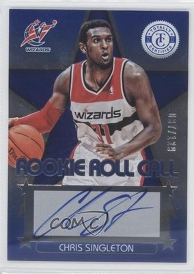 2012 Totally Certified Rookie Roll Call Blue 87/129 Chris Singleton #85 Auto 2x0