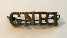 GNRI GREAT NORTHERN RAILWAY IRELAND RAILWAYMANS BRASS CAP BADGE EXCELLENT