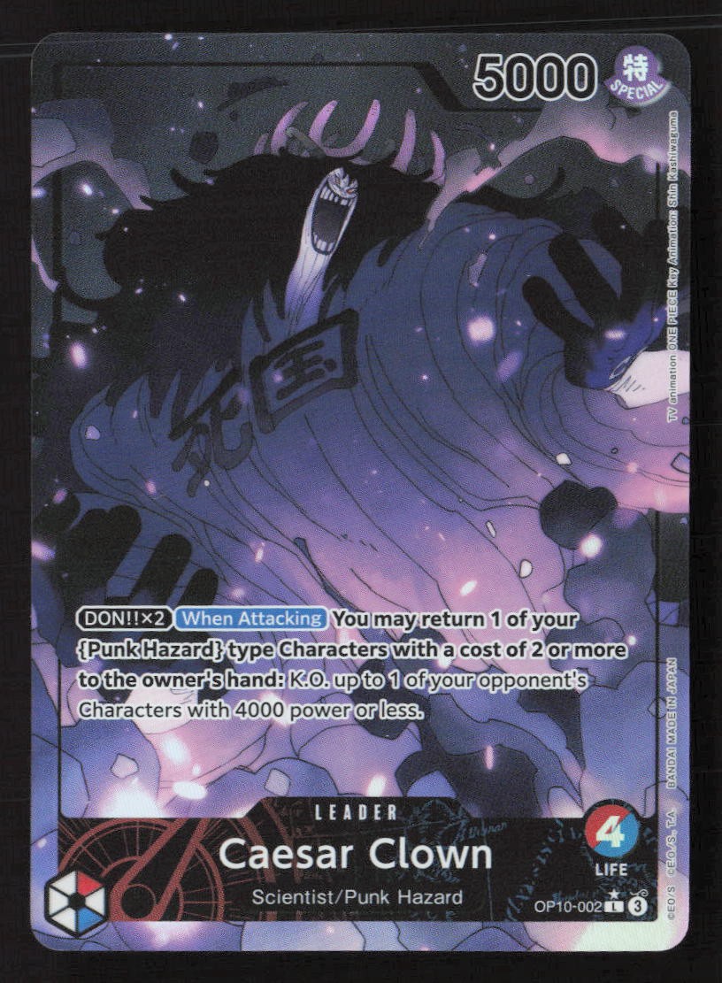 Caesar Clown (002) (Parallel) L OP10-OP10-002 NM - One Piece TCG