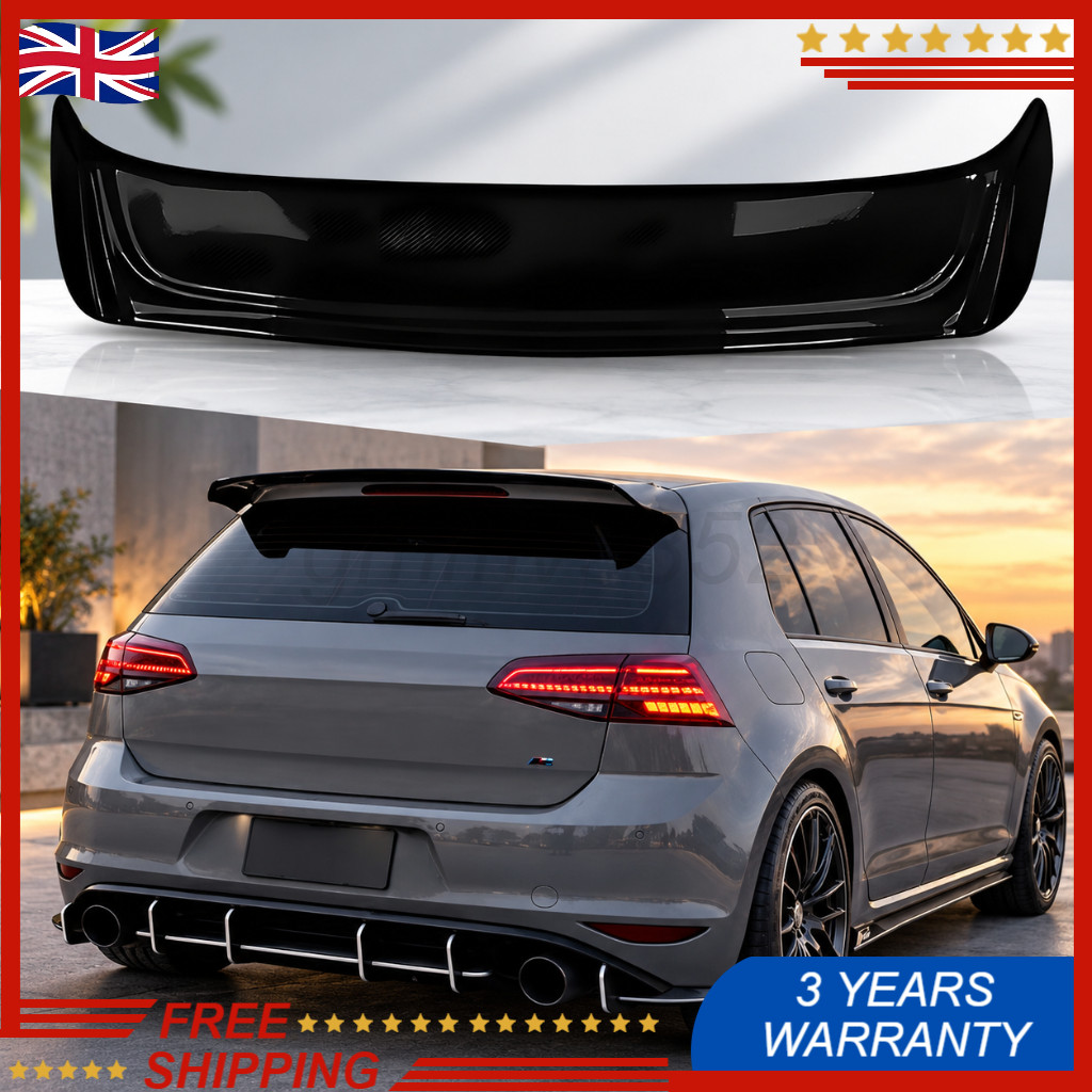 For VW Golf R GTI GTD OS Style Gloss Black Rear Roof Spoiler Boot MK7 MK7.5 NEW - Image 6