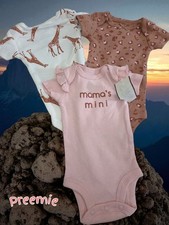 Baby PREEMIE 3-pc set bodysuit GIrls
