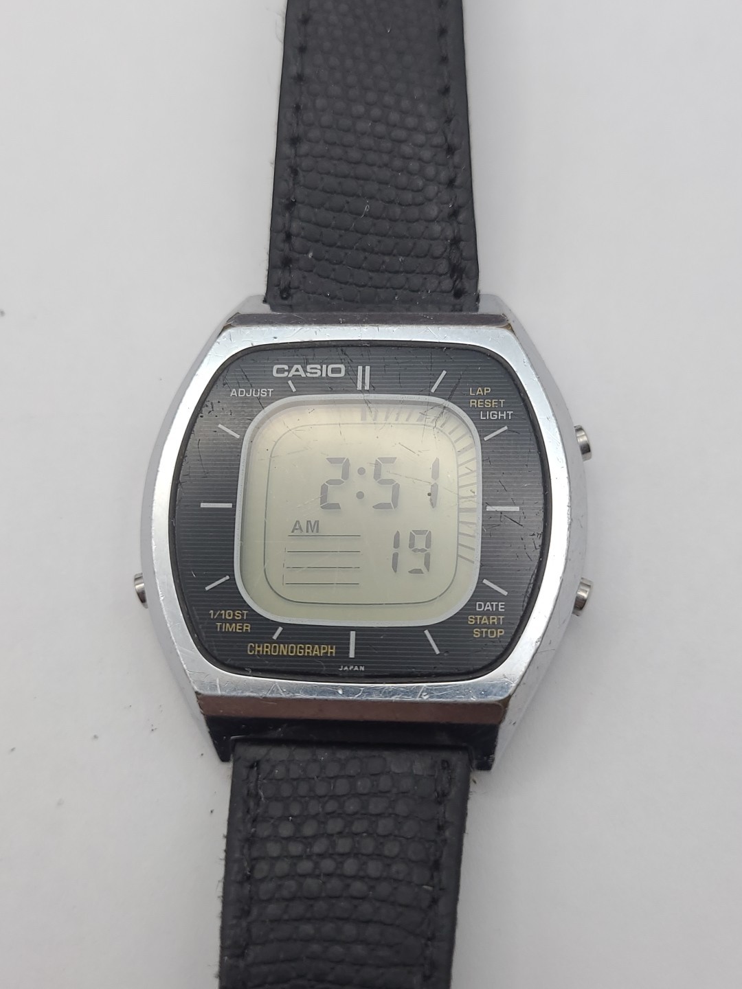 Vintage Casio Chronograph 56QS-38 Men Time-Scan Digital Watc