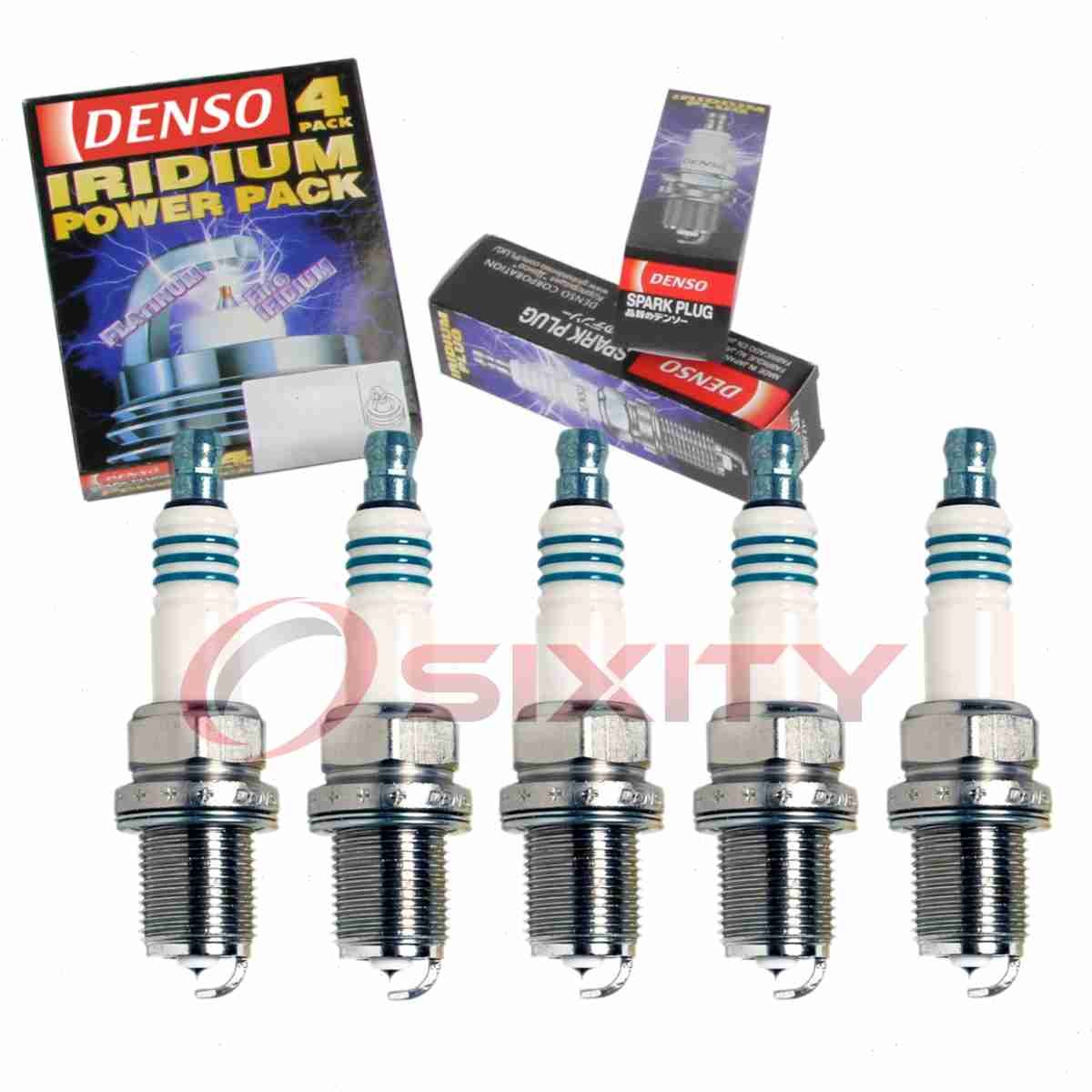 5 pc Denso Iridium Power Spark Plugs for 2001-2003 Volvo S60 2.3L 2.4L L5 pu