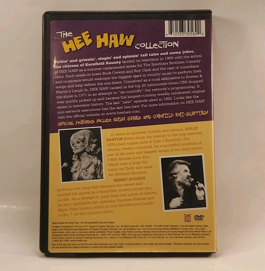 The Hee Haw Collection Featuring Dolly Parton/Kenny Rogers DVD 2004 w1s2 1628 - Image 2 of 4