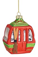 Baumschmuck Skigondel Bunt - Baumkugel Ski Gondel, Weihnachtsdeko, Christbaum