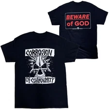 Vtg Corrosion Of Conformity Band Album Cotton Black All Size Shirt