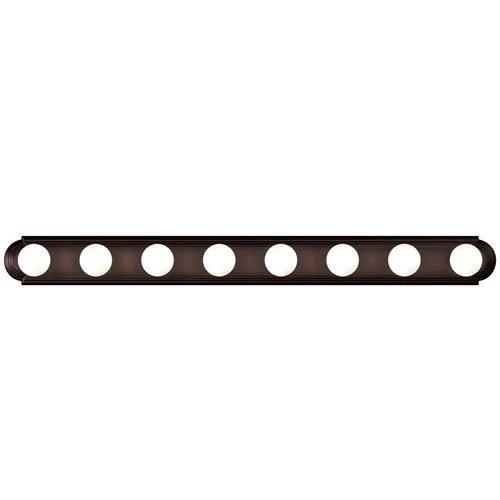MAXIM LIGHTING 7128OI Essentials 8-Light 48" Wide Oil Rubbed Bronze Vanity Light - Picture 2 of 2