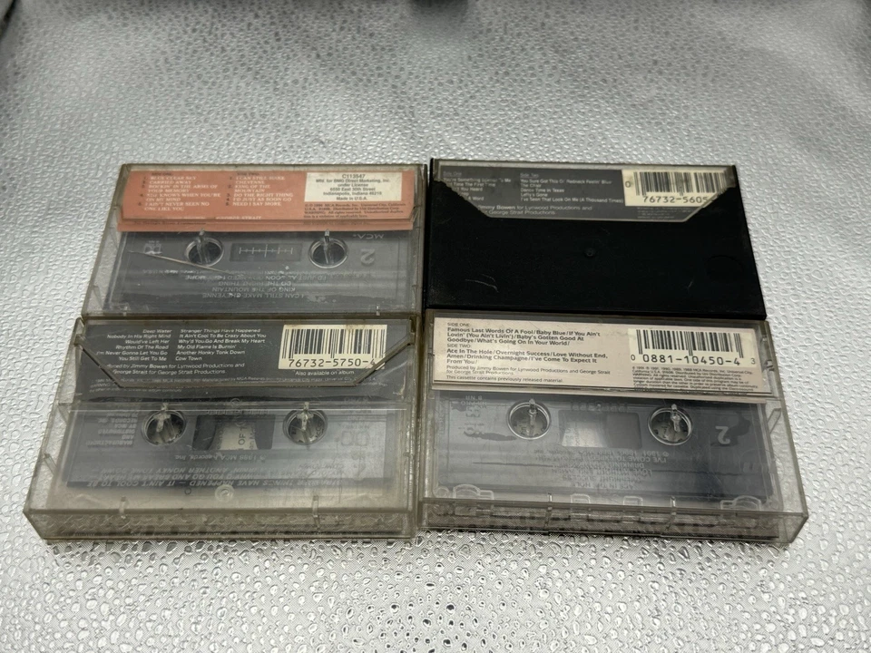 Vintage Lot Of 4 George Straight Country Cassettes Something Special #7 Hits Etc - Image 2 of 2