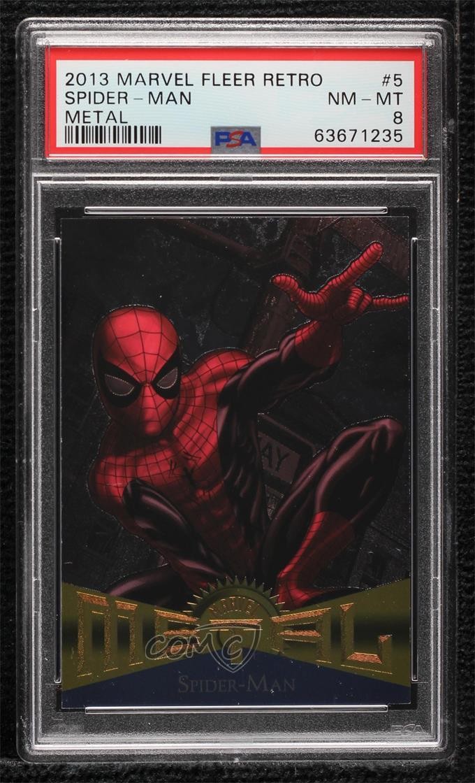 2013 Marvel Fleer Retro Metal Spider-Man #5 08wd