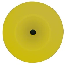 Wizards Products 11204 Foam Cut Yellow Buffing Pad, 8"