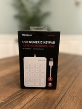 Macally Wired USB Numeric Keypad Keyboard for Laptop, Apple Mac iMac Macbook