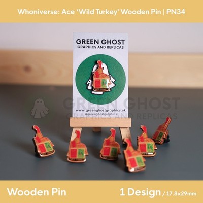 Who: Ace 'Wild Turkey' Holzstift | 18 mm x 29 mm