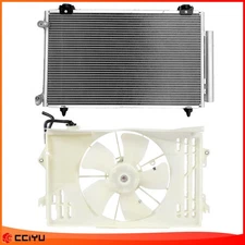 For Toyota Corolla Matrix Radiator Cooling Fan And A/C Condenser Assembly